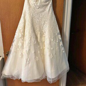 Tea length wedding dress -size 12